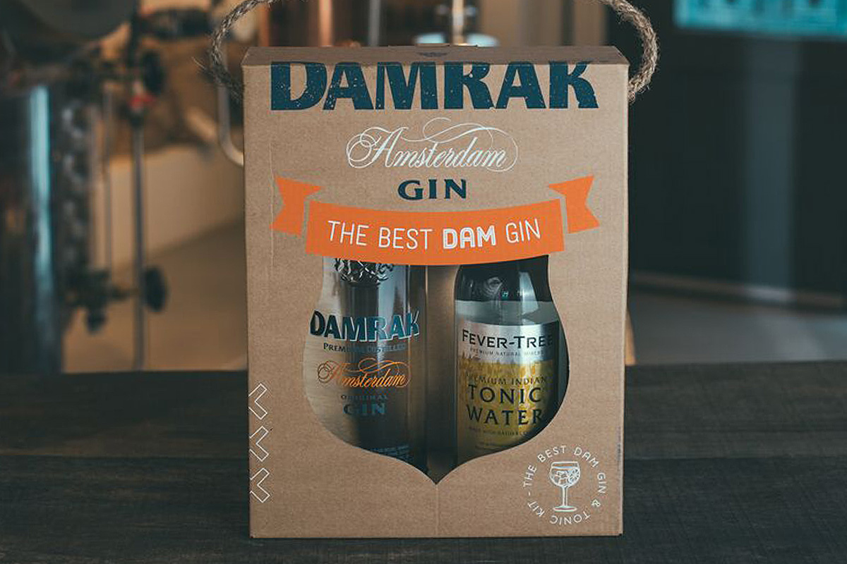 damrak gin, spirits, illustration, infographics