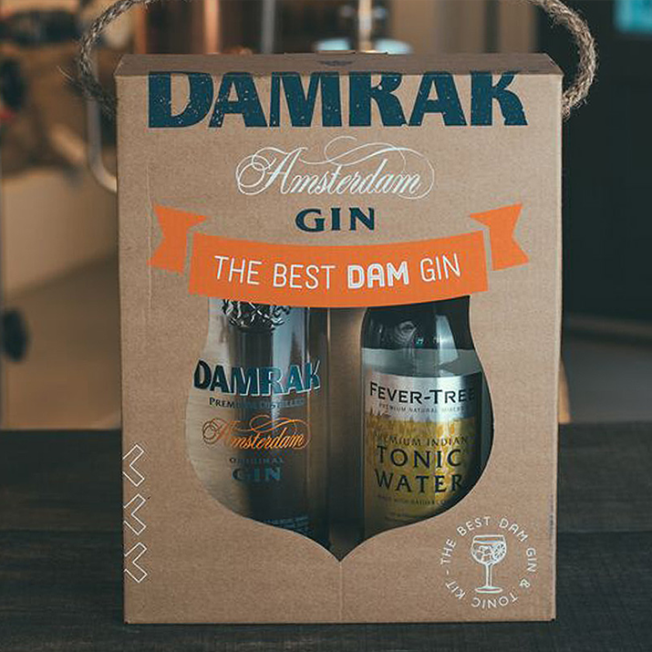 Damrak Gin packaging
